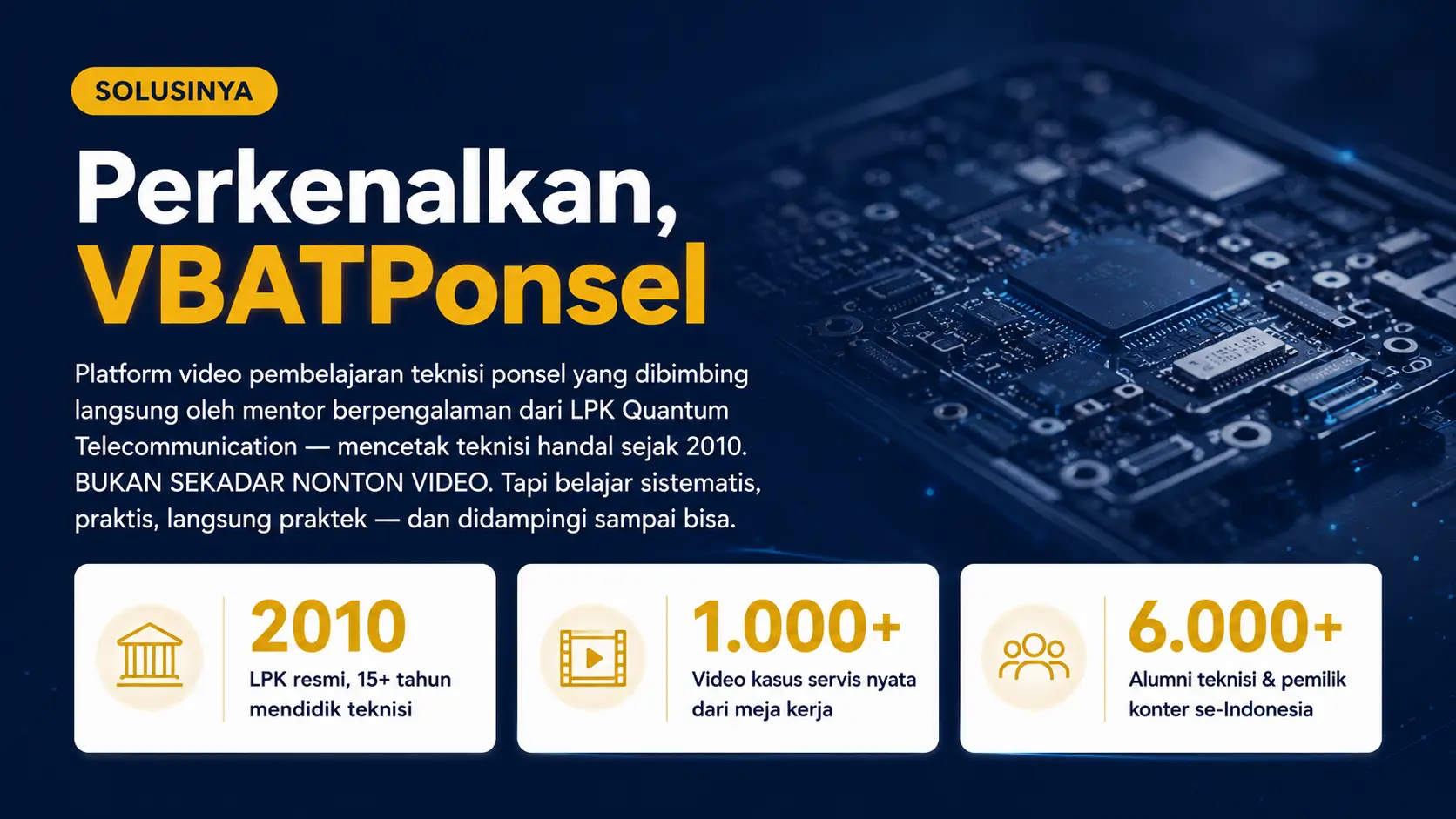 Solusi: Perkenalkan VBATPonsel